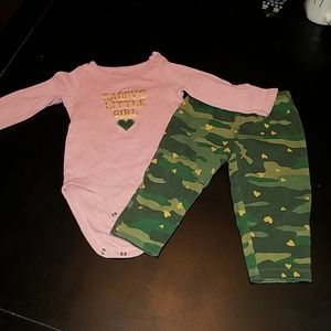 Carter's 12M onesie and pants set